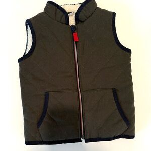 Children's Quilted Vest - Dark Green